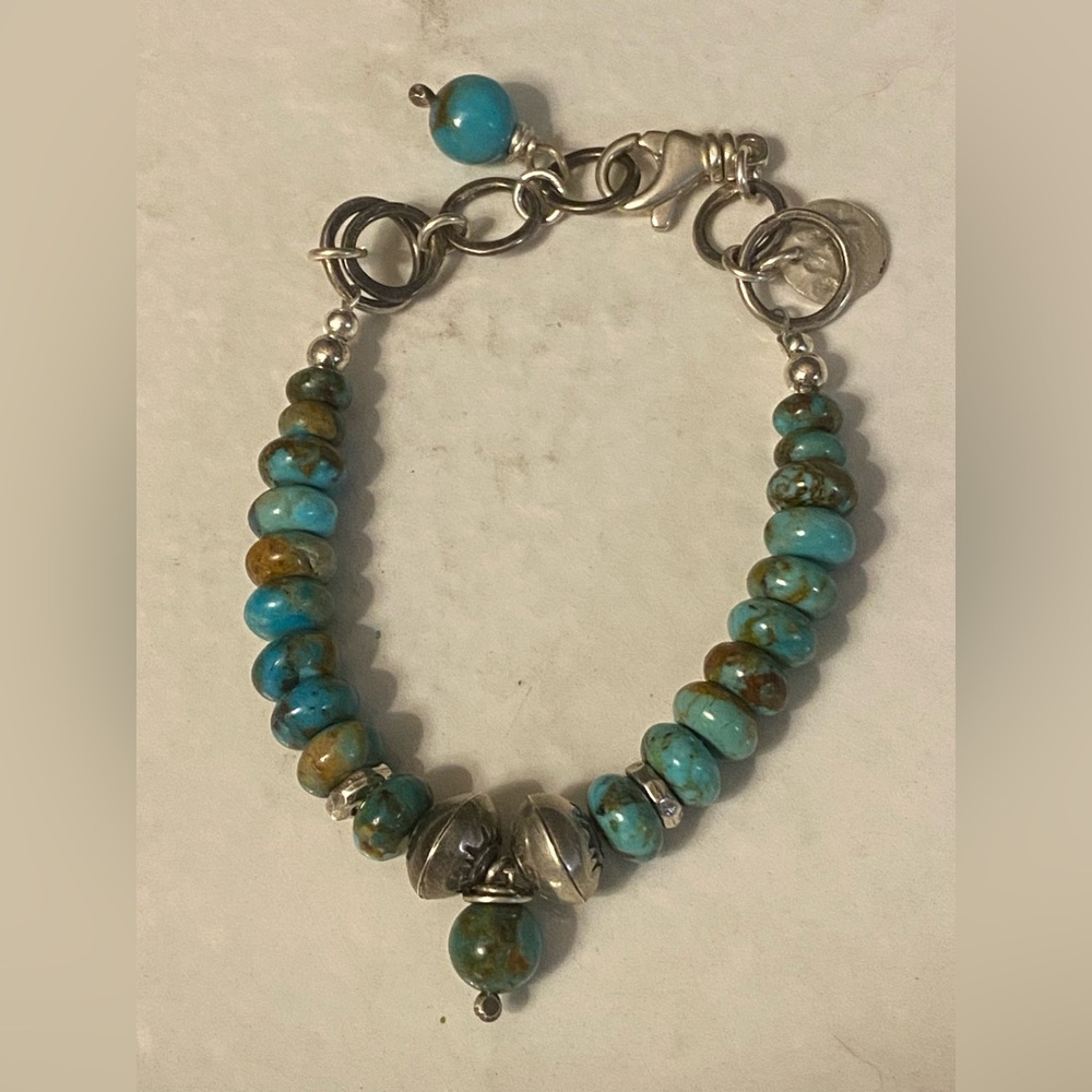 Sterling & Kingman Turquoise Bracelet